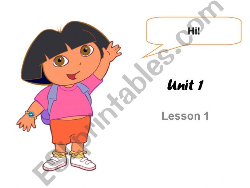 Unit 1, Lesson 1  Lesson Slides [to be, personal pronouns, jobs, animals, people, fruit] ***editable